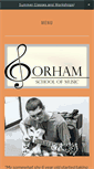 Mobile Screenshot of gorhamschoolofmusic.com
